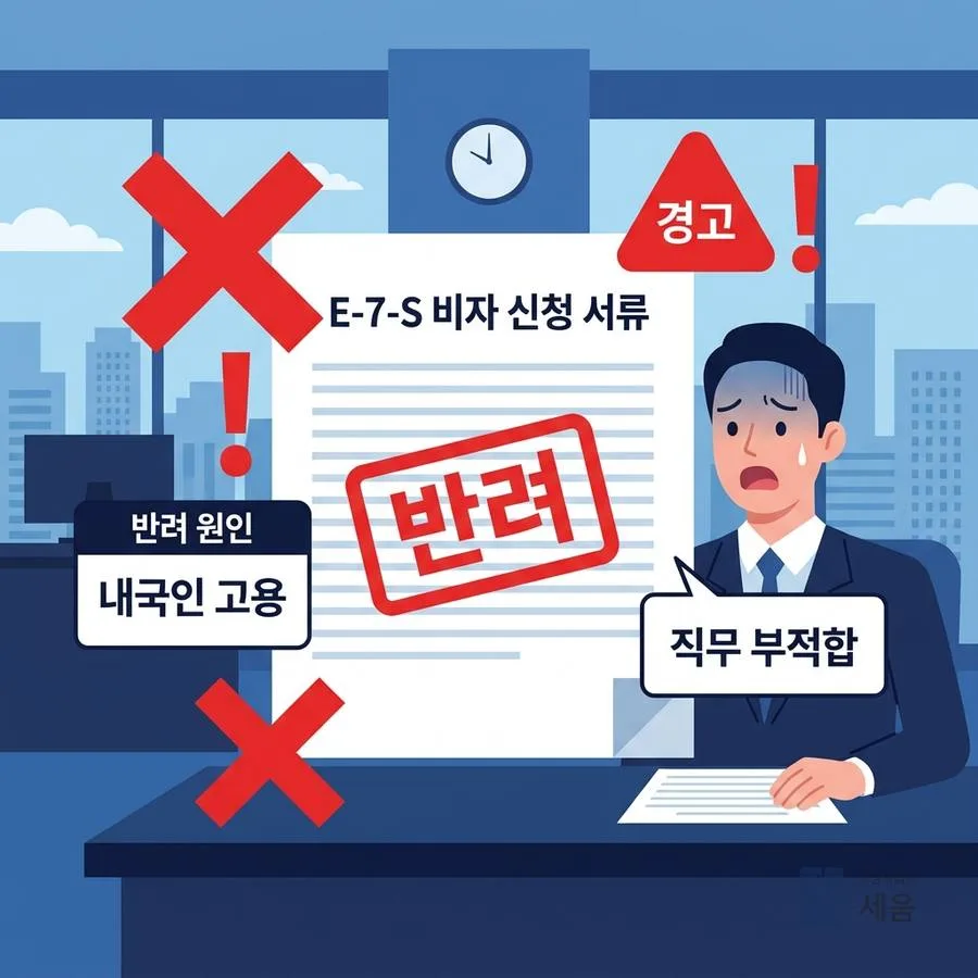 반려되기 쉬운 E-7-S 비자, 실무 함정을 피하려면