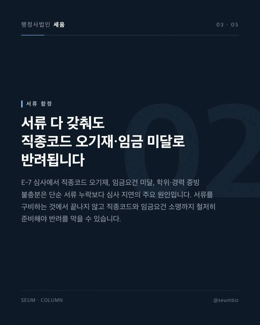 서류 준비, 형식적 구비만으로는 부족합니다
