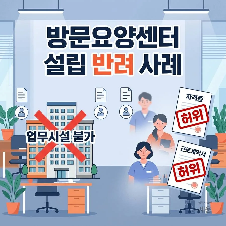 방문요양센터 설립 시 주의해야 할 반려 사례