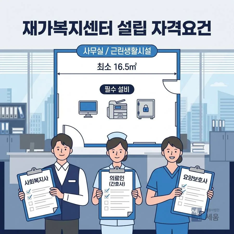 재가복지센터 설립 자격요건